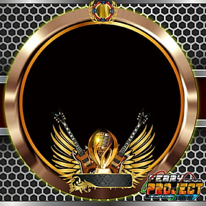 Starmaker Logo Template with Golden Wings, Electric Guitars, and Vintage Microphone HD phone wallpaper