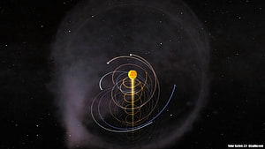 Solar System 2.0: A Dynamic 3D Visualization of Planetary Orbits and Celestial Mechanics in Space HD wallpaper