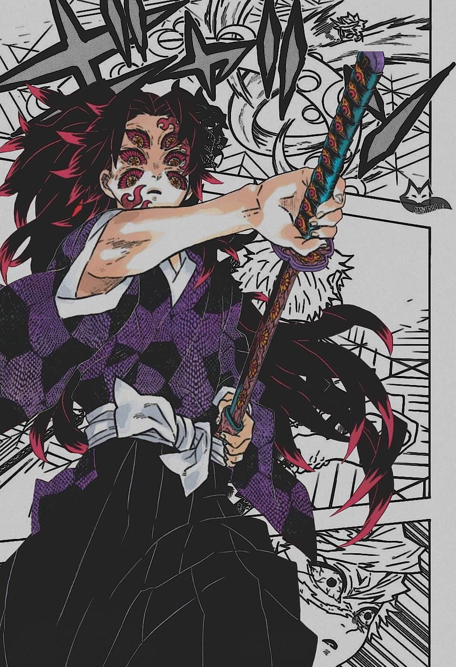 Demon Slayer Akaza Upper Rank Three Anime Manga Wallpaper, I made for Kokushibo, demon slayer manga panels HD phone wallpaper