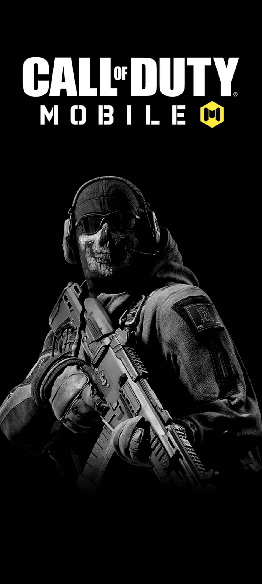 Call of Duty Mobile Ghost Soldier Character Portrait Wallpaper HD phone wallpaper