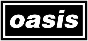 Oasis Band Minimalist Black and White Logo Typography Design HD wallpaper