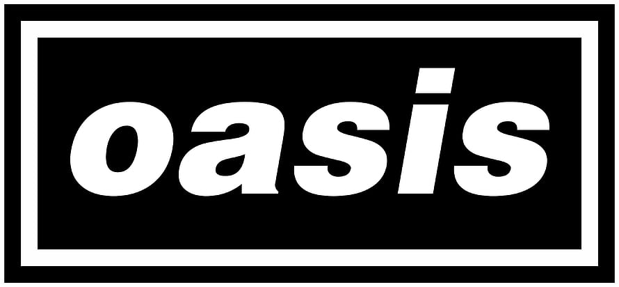 Oasis Band Minimalist Black and White Logo Typography Design HD wallpaper