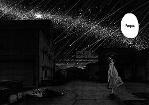 Punpun from Oyasumi Punpun manga panel under meteor shower, Steam Workshop::Oyasumi Punpun, #oyasumi punpun HD wallpaper