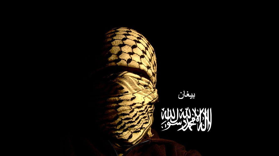 Afghan Resistance Fighter Portrait in Traditional Keffiyeh Headscarf HD wallpaper