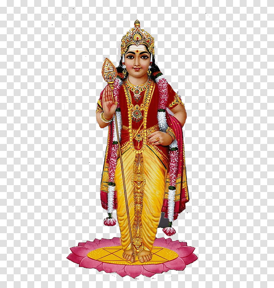 Lord Ayyappa Hindu Deity Standing On Lotus With Sacred Staff And Golden Crown HD phone wallpaper