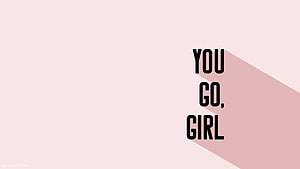 Minimalist Pink Aesthetic Quote Wallpaper With Bold Typography HD wallpaper