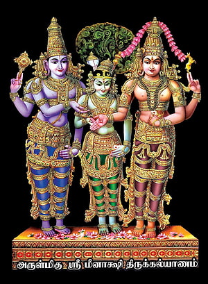Meenakshi Amman and Sundareswarar Deity Illustration with Ornate Gold Jewelry, Hindu Devotional Blog: Chithirai Thiruvizha Festival Chithirai Brahmotsavam Madurai Meenakshi Amman Temple, #meenakshi amman HD phone wallpaper