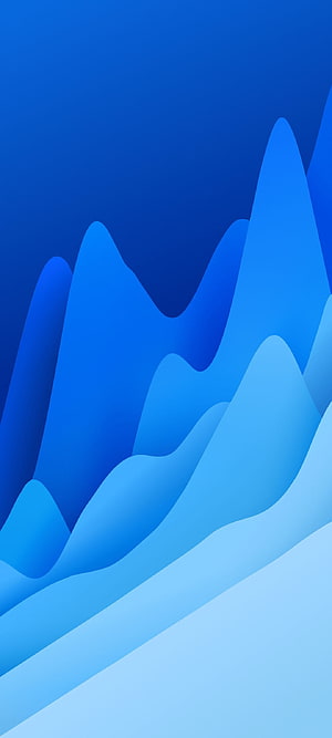 Minimalist Blue Mountain Landscape Abstract Gradient Wallpaper HD phone wallpaper