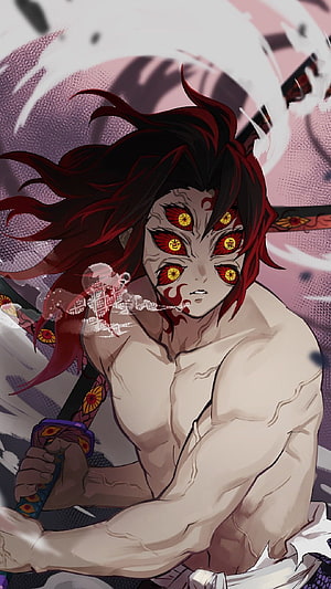 Kokushibo Demon Slayer Anime Character Artwork HD phone wallpaper