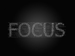 Minimalist Motivational Word Cloud on Dark Background HD wallpaper
