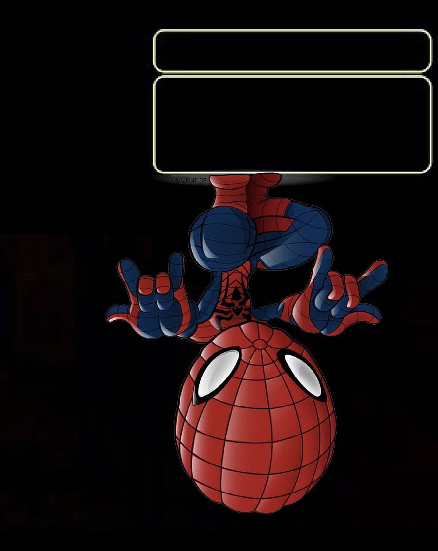 Spider-Man Hanging Upside Down With Rock On Hand Gestures Desktop Wallpaper, Spiderman Apple Watch Face, spider man face HD phone wallpaper