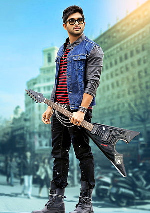 Siddharth Nigam Rocker Style Guitar Pose Wallpaper HD phone wallpaper