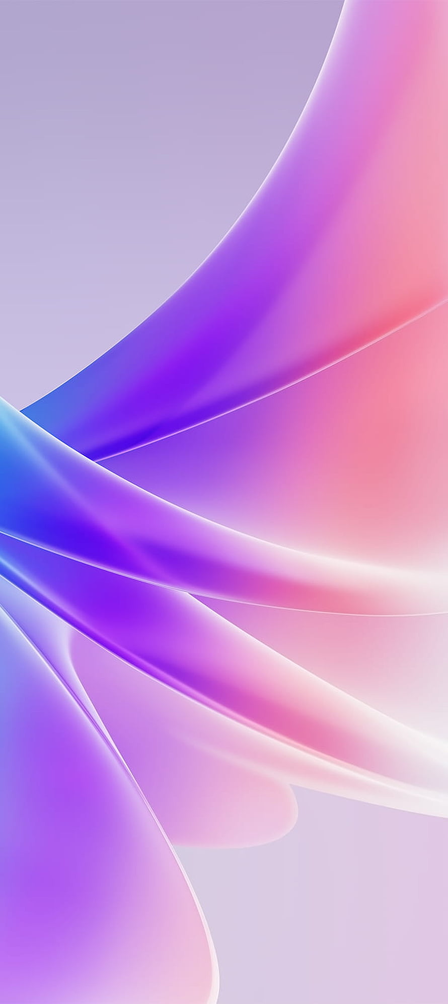 Abstract Pastel Gradient Wallpaper With Flowing Purple And Pink Waves HD phone wallpaper