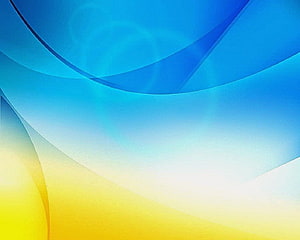 Abstract Blue and Yellow Gradient Waves with Smooth Curved Lines HD wallpaper