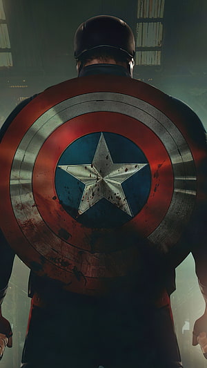 Captain America Shield Back View in The Falcon and the Winter Soldier HD phone wallpaper