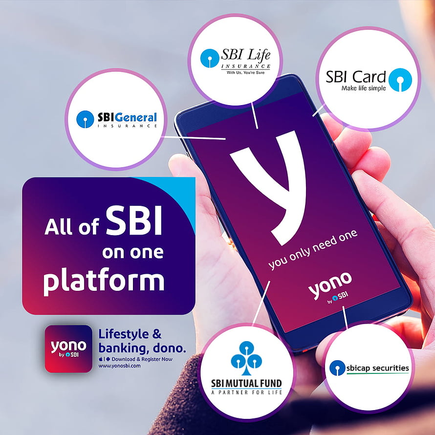 Yono SBI Mobile Banking App Interface with Integrated Financial Services HD phone wallpaper