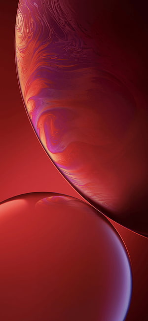 Abstract Red and Purple Swirling Spheres Wallpaper HD phone wallpaper