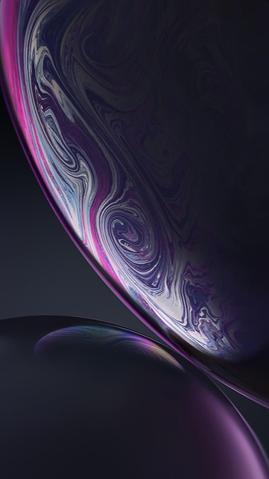 Abstract Purple and Blue Swirling Marble Texture on Dark Background HD phone wallpaper