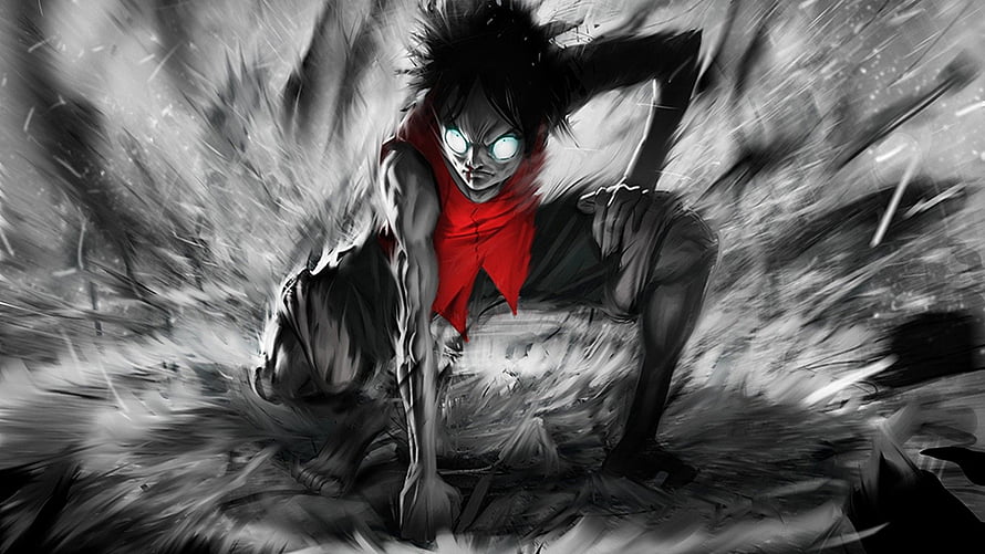 Monkey D. Luffy Gear 5 Sun God Nika White Eyes Anime Wallpaper HD wallpaper