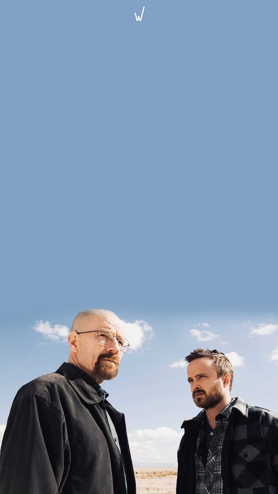 Breaking Bad Walter White and Jesse Pinkman Standing in Desert Under Blue Sky, breaking bad , #Breaking Bad HD phone wallpaper
