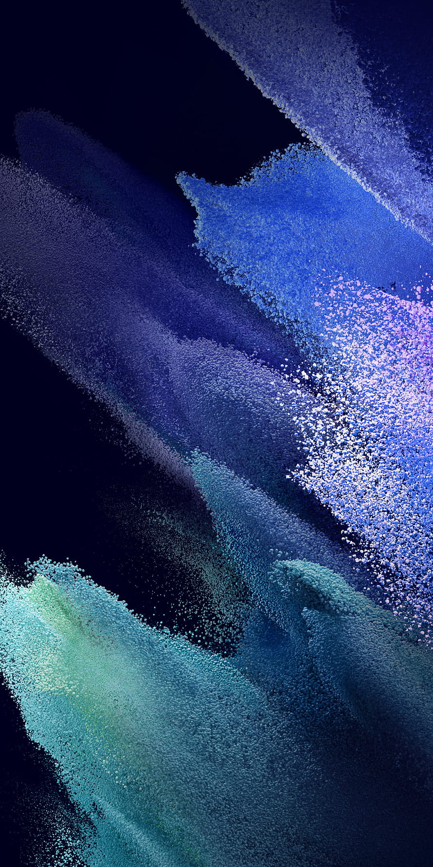 Abstract Blue and Teal Particle Flow Digital Art Wallpaper HD phone wallpaper