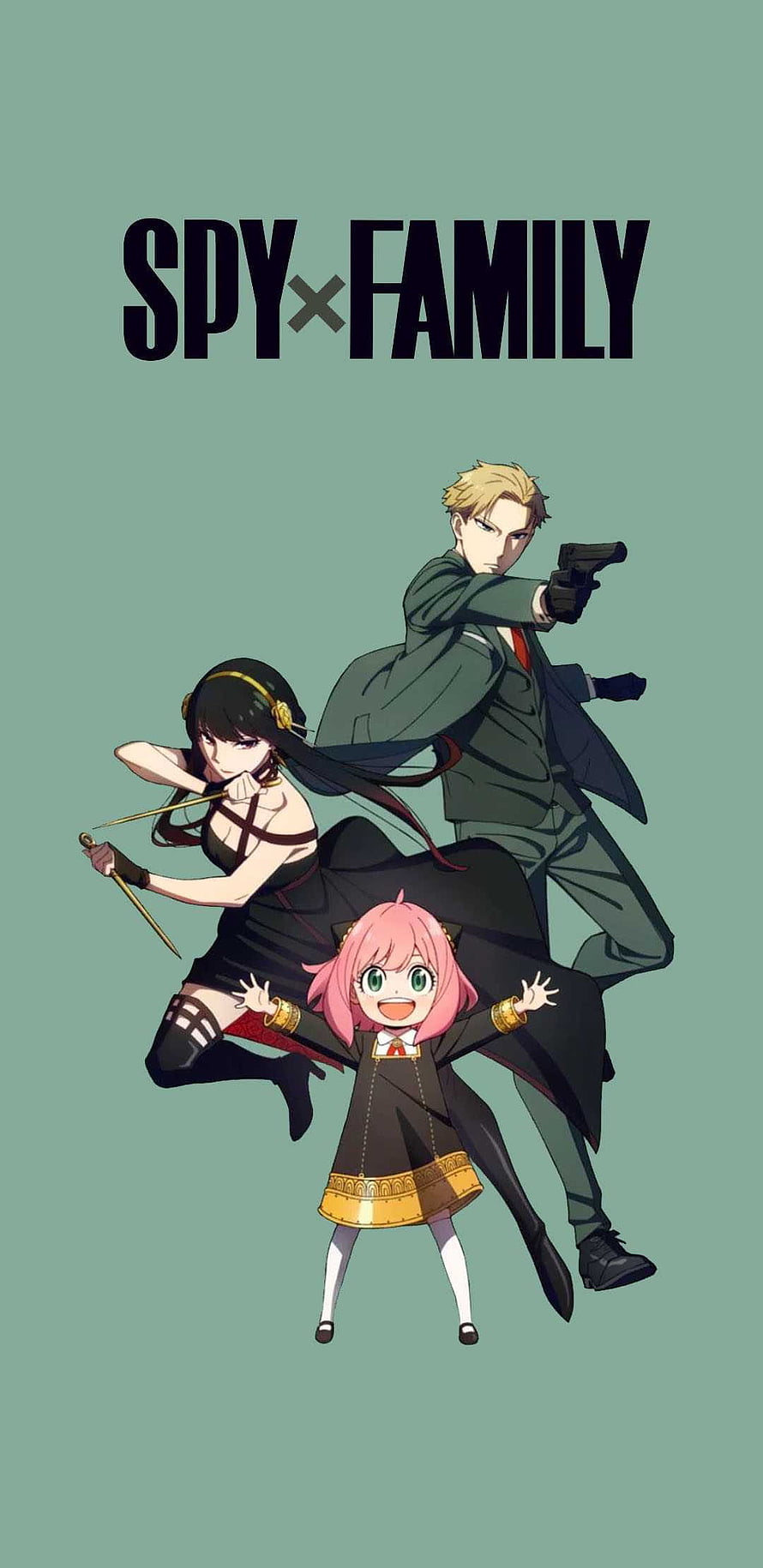 Spy x Family Anime Wallpaper Featuring Loid, Yor, and Anya Forger HD phone wallpaper