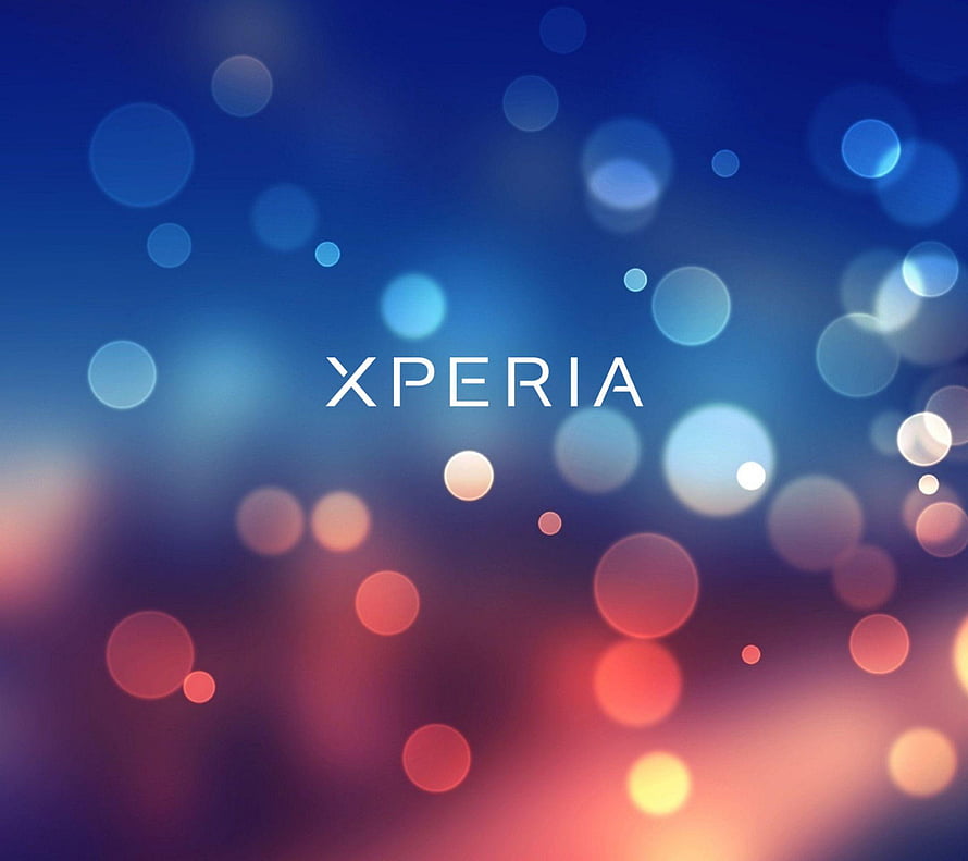 Sony Xperia Abstract Bokeh Wallpaper With Blue And Red Lights HD wallpaper