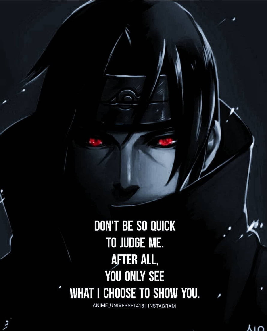 Itachi Uchiha Anime Character Portrait With Red Sharingan Eyes And Dark Moody Atmosphere HD phone wallpaper