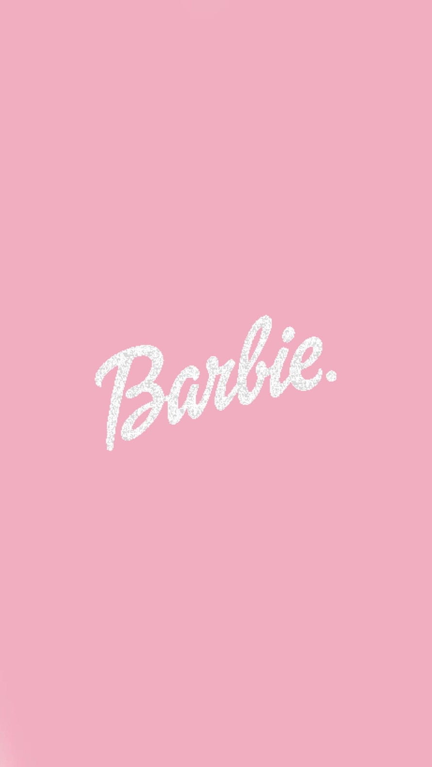 Barbie Glitter Script on Soft Pink Background HD phone wallpaper