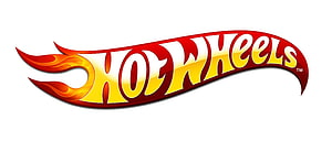 Hot Wheels Flame Logo on White Background HD wallpaper