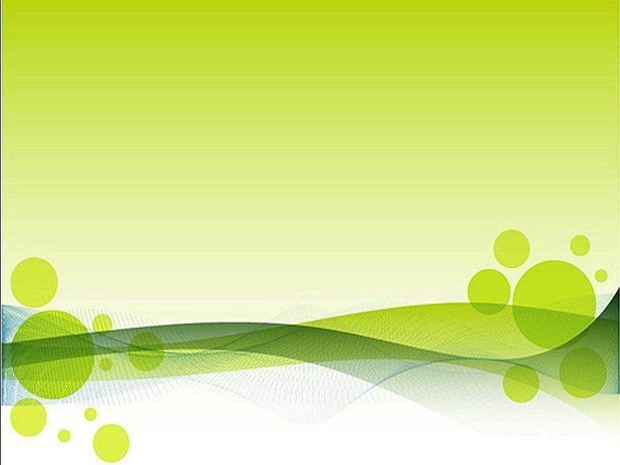 Abstract Green Gradient Background With Flowing Waves And Circular Bubbles HD wallpaper