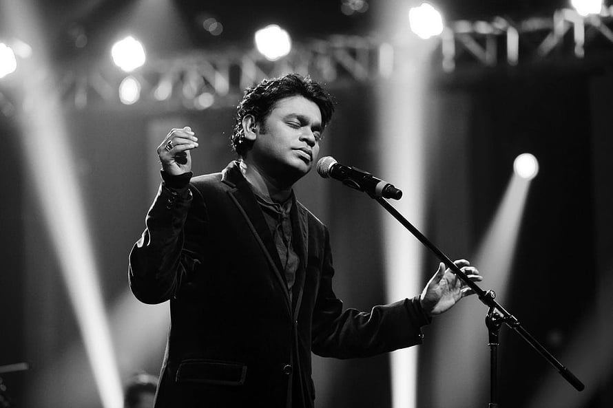 A R Rahman Performing Live on Stage in Black and White, 50 AR Rahman Best And, a r rahman HD wallpaper