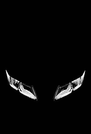 KTM RC 150 V3 Headlight Silhouette on Black Background HD phone wallpaper
