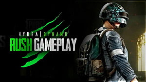 PUBG Rush Gameplay Thumbnail Featuring Armored Soldier and Green Claw Mark HD wallpaper