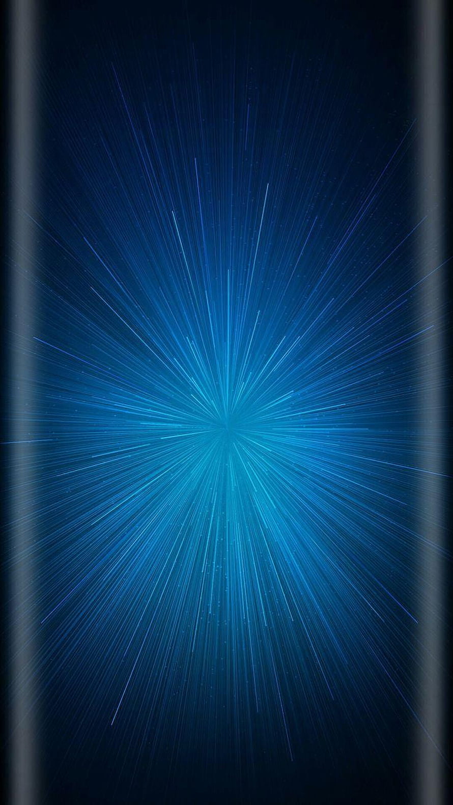 Deep Blue Radial Light Burst Abstract Digital Art Wallpaper HD phone wallpaper