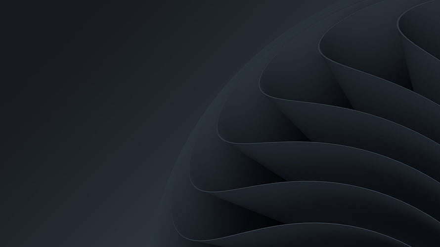 Windows 11 Dark Theme Abstract Wave Pattern Desktop Background HD wallpaper