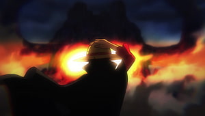 One Piece Onigashima Episode 982 Silhouette Scene HD wallpaper