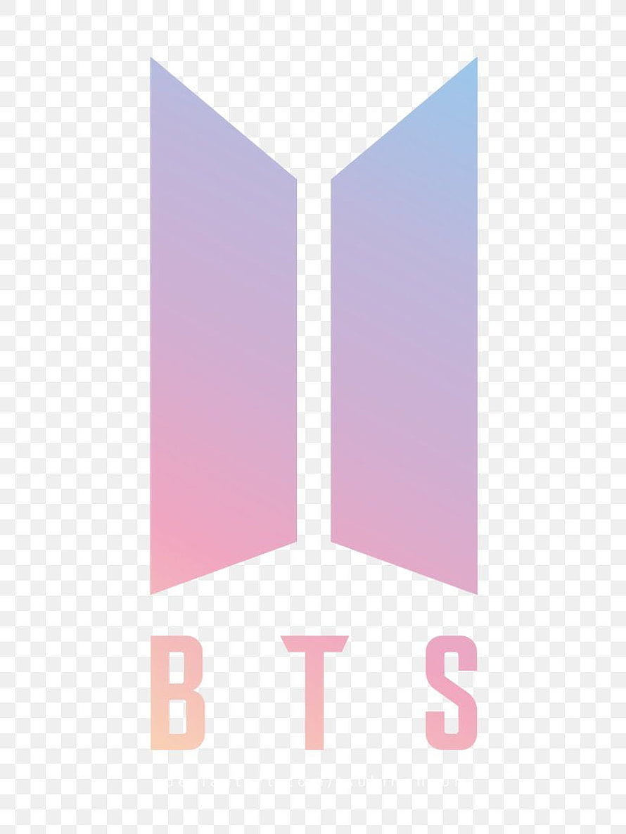 BTS Official Logo with Gradient Ribbon Design and Pastel Color Palette HD phone wallpaper