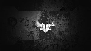 ASUS TUF Gaming Logo on Dark Grunge Texture Background HD wallpaper