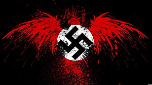 Dark Grunge Nazi Eagle Emblem Wallpaper HD wallpaper