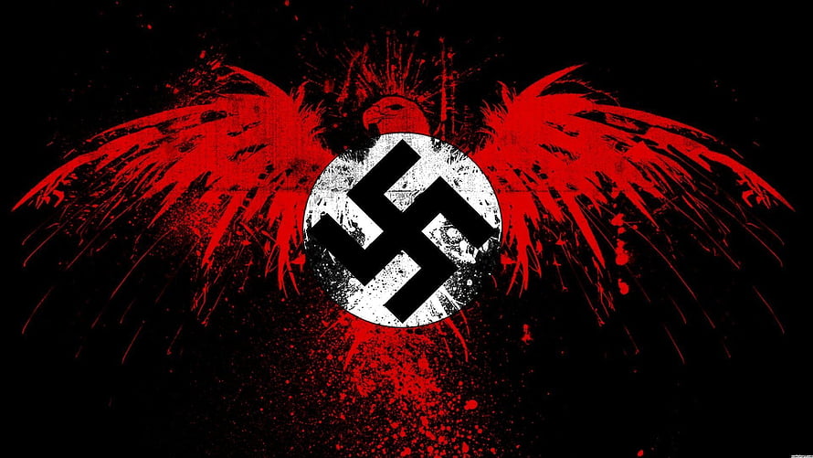 Dark Grunge Nazi Eagle Emblem Wallpaper HD wallpaper