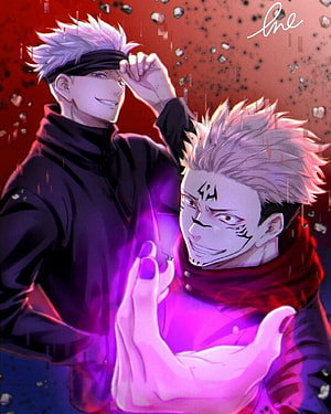 Gojo Satoru and Sukuna Ryomen Jujutsu Kaisen Anime Wallpaper HD phone wallpaper