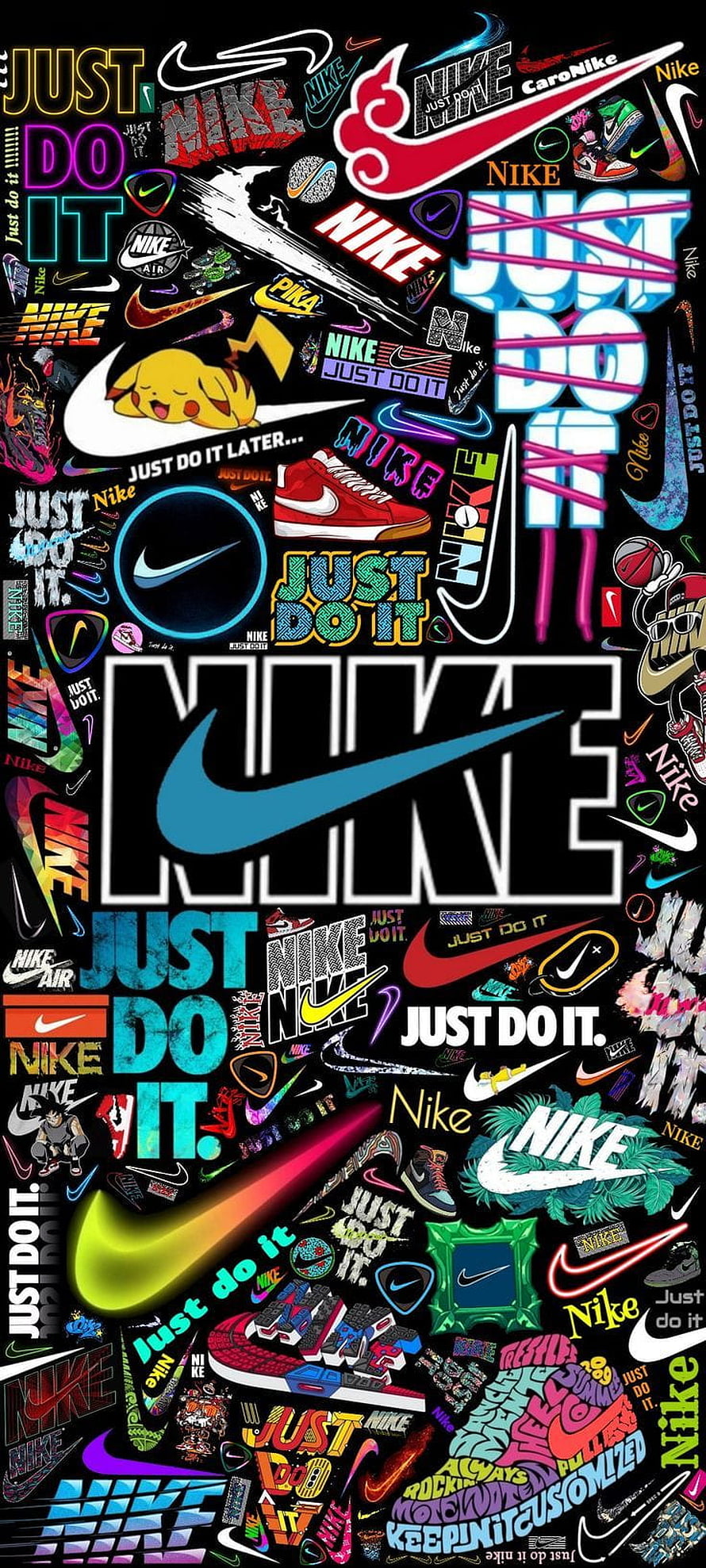Nike Just Do It Collage Wallpaper HD phone wallpaper