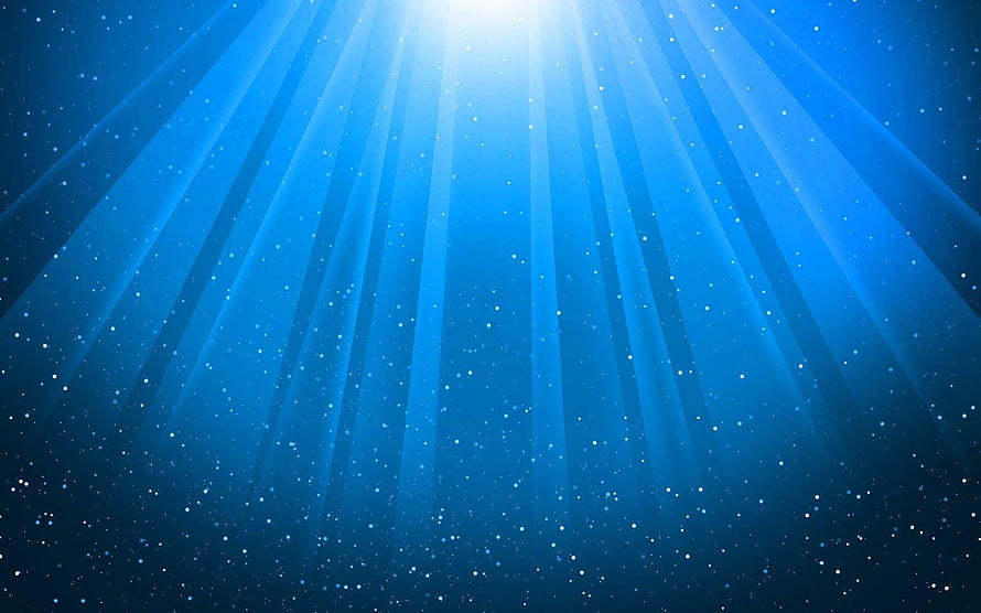 Blue Light Rays And Sparkling Particles Abstract Background HD wallpaper