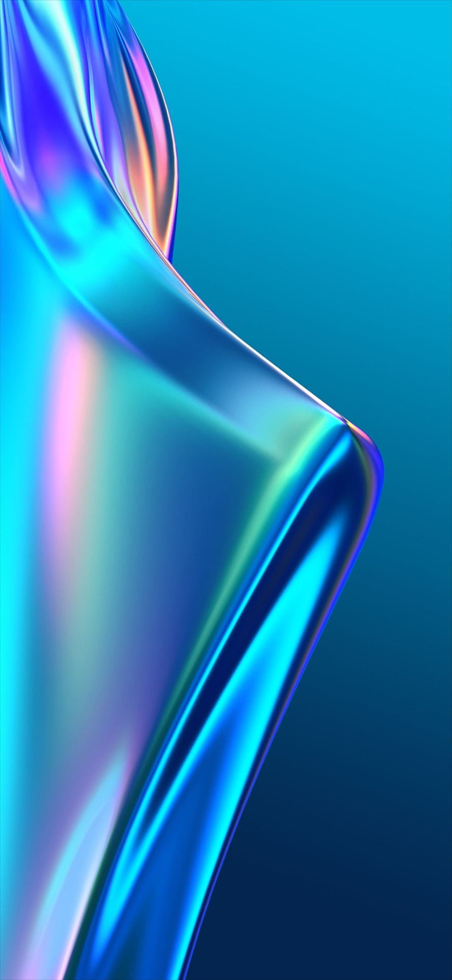 Vivo X60 Pro Iridescent Liquid Metal Abstract Wallpaper HD phone wallpaper