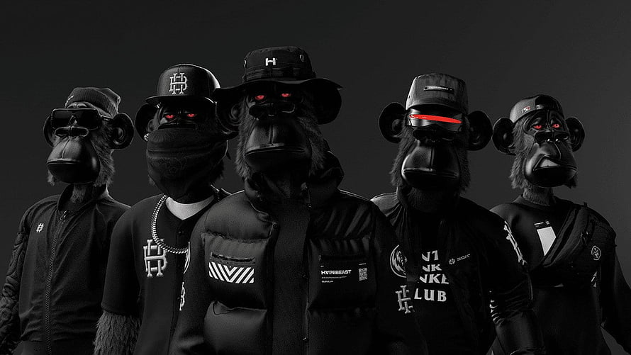 Hapebeast NFT Apes in Streetwear Fashion and Caps HD wallpaper