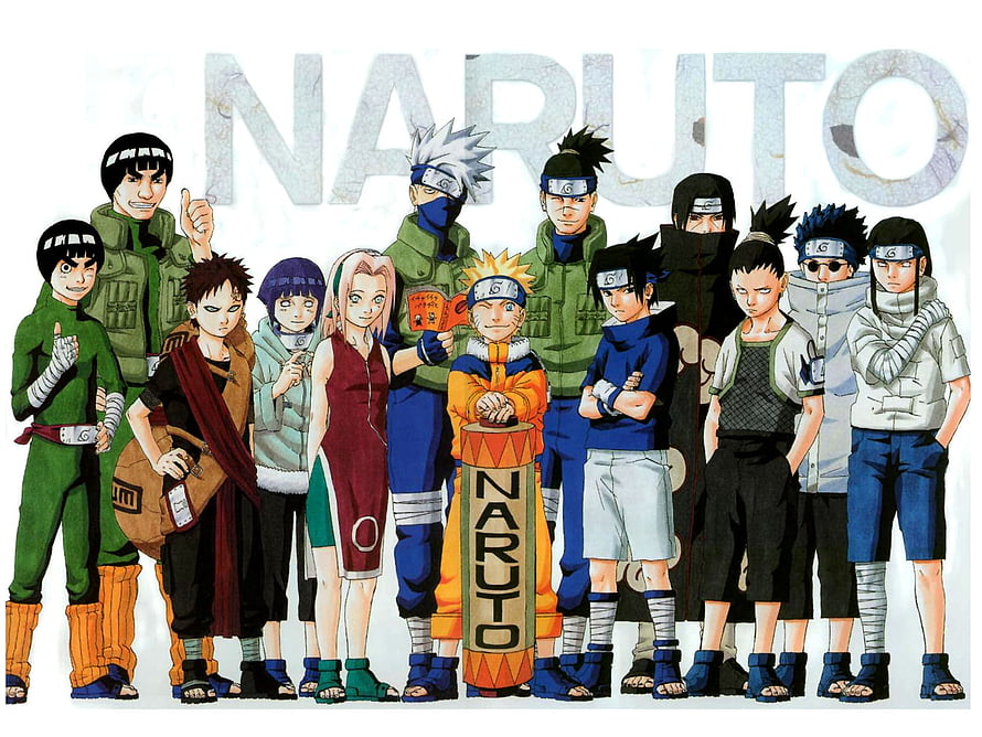 Naruto Shippuden Full Cast Group Portrait with Naruto Uzumaki and Team 7 HD wallpaper