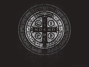 Constitutional Cross of the Knights Templar Symbol in Vintage Silver Texture HD wallpaper