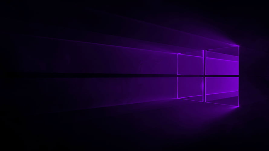 Purple Windows 10 Neon Light Wallpaper HD wallpaper