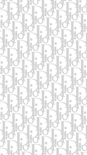 Minimalist Gray Dior Logo Pattern Wallpaper for Desktop and Mobile Devices HD phone wallpaper